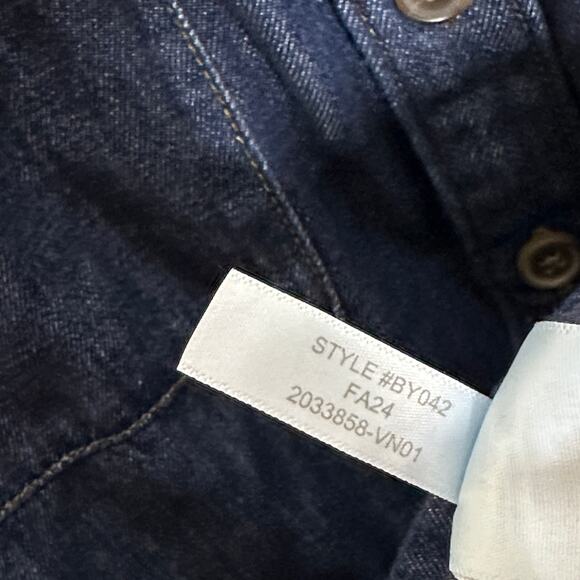 J. CREW 2024 Denim Utility Mini Dress Dark Indigo Sz 18 {A13} - Picture 8 of 8